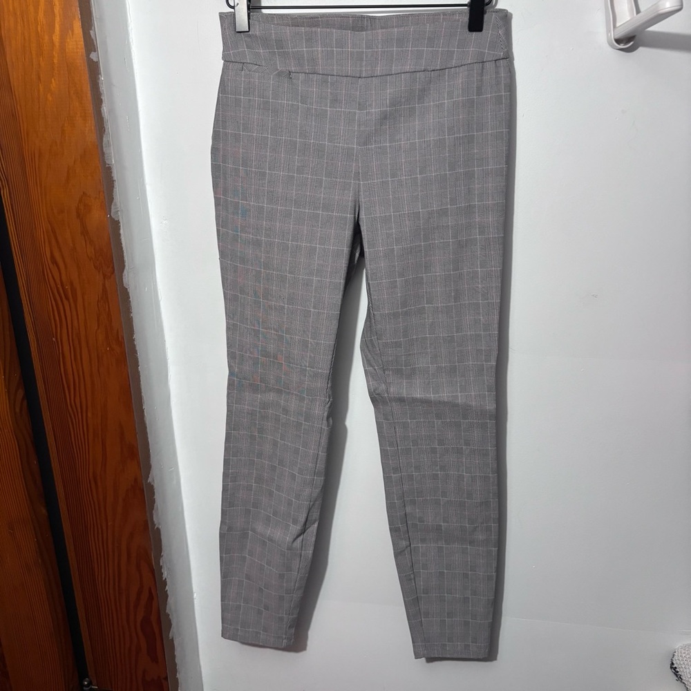Calvin Klein plaid straight leg pants
